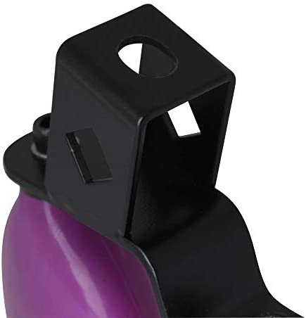 Mowind Bicolor Cowbell for Drum Set High and Low Tones Double Mounted Bell Kit Percussion Instruments Medium Size