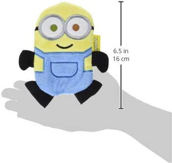 Minions: The Rise of Gru Bob Plush Flat Crinkle Dog Toy | No Stuffing Dog Toy| Gifts Fans and Their Pets | Officially Licensed Pet Product from Universal Studios