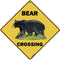 CROSSWALKS Bear Crossing 12" X 12" Aluminum Sign (X47)