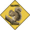 CROSSWALKS Squirrel Crossing 12" X 12" Aluminum Sign (X315)