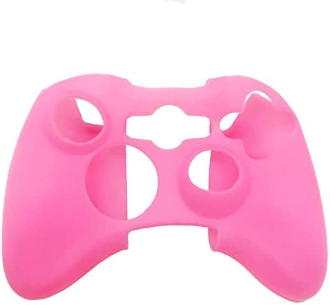BRHE Cool Silicone Protector Cover Case Anti-Slip Soft Comfort for Xbox 360 Controller Skin (Pink)