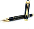Carbon Fiber Roller Pen Gold - Black Ink, Smooth Writing, Executive for Business and Professionals, Cool Pen and Classy Gift for Men or Women. Gift Box included: Shoptotum Golden Sun