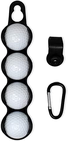 RE GOODS Golf Ball Holder - Holds 4 Golf Balls, Easy Attachment to Bag or Cart, Gift Accessories for Men and Women