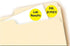 Avery Print/Write Self-Adhesive Removable Labels, 0.75 Inch Diameter, Yellow, 1,008 per Pack (5462)