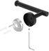 Kulemax Matte Black Toilet Paper Holder, Premium Bathroom Toilet Paper Holder Wall Mount, Stainless Steel Tissue Roll Holder for Bathroom Kitchen Washroom, 5 Inch SUS 304 Toilet Paper Roll Holder