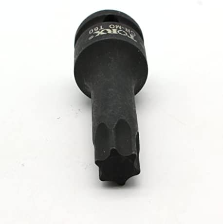 TEMO T60 3 Inch Long Torx Star 6 Point Black Impact Bit Socket Auto Repair Tool 1/2 Inch Square Drive