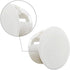 Murtenze 30 Pcs 13mm (1/2") White Hole Plugs, Plastic Flush Type Panel Plugs Fastener Cover, Round Plastic Snap in Locking Tubing Plug for Kitchen Cabinet Furniture