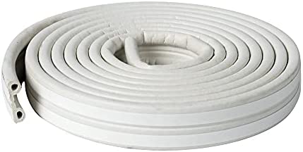 Duck Brand Heavy-Duty Self Adhesive Weatherstrip Seal for Medium Gap, White, 3/8-Inch x 1/4-Inch x 17-Feet, 1 Seal, 282435 , Gray
