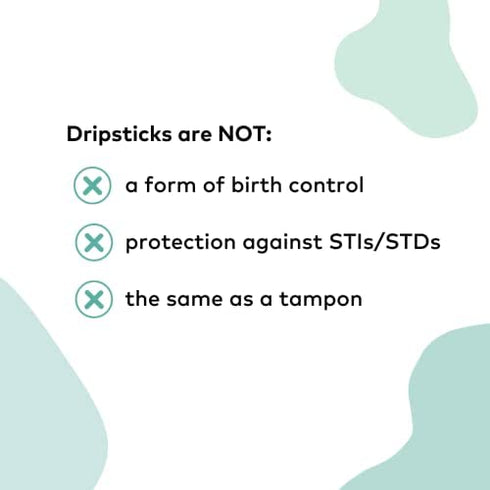 Dripstick Absorbing Sponge For Women - Awkward Essentials Dripstick 20 Pack of Sterile Post Coitus Sponges for Feminine Care and Hygiene