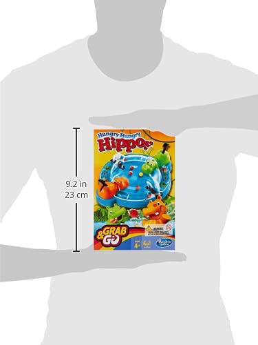 Hasbro Gaming Elefun & Friends Hungry Hungry Hippos Grab & Go Game