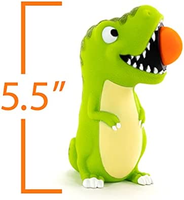 Hog Wild T-Rex Dinosaur Popper Toy - Pop Foam Balls Up to 20 Feet - 6 Balls Included - Age 4+