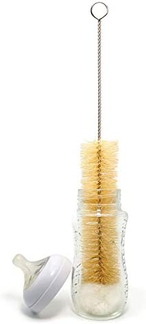 Bambaw Bottle Cleaner Brush Set | 3 Cleaning Brushes | Bottle Brush Cleaner Set | Water Bottle Brush | Bottle Scrubber | Small & Long Bottle Brush for Glass - Soft Cotton Tip to Prevent Scratches