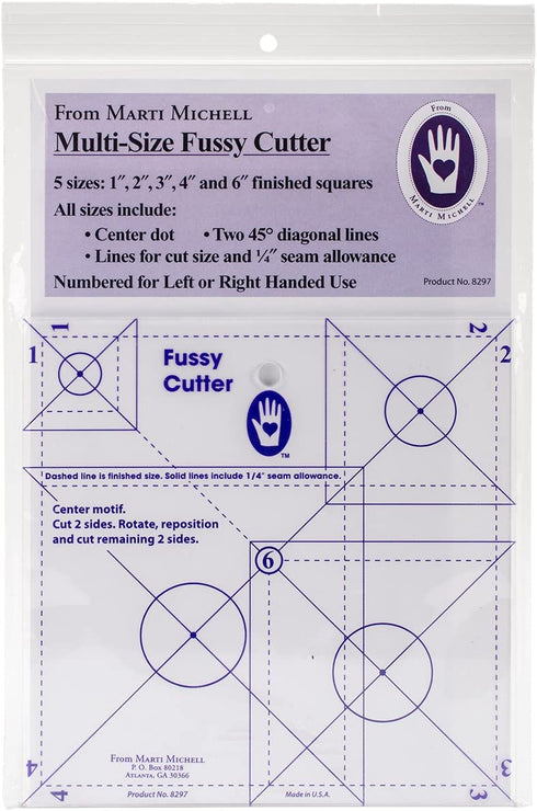 Michell Marketing 8297 Multisize Fussy Cutter Ruler