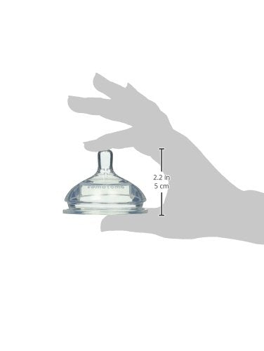 Comotomo Silicone Replacement Nipple, Slow Flow, 0-3 Months, 2 Count