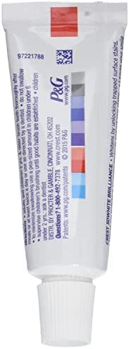 Crest 3D White Fluoride Anticavity Toothpaste 0.85 oz (Pack of 2)