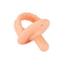 Itzy Ritzy Sweetie Soother Pacifier Set of 2 - Silicone Newborn Pacifiers with Collapsible Handle & Two Air Holes for Added Safety; Set of 2 in Apricot & Terracotta, Ages Newborn & Up