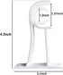 Curtain Rod Holders, Curtain Rod Bracket Set of 4 Rod Brackets White Heavy Duty Single Drapery Rod Holder With Screws, Curtain Holders Hooks For Wall Curtain Brackets For 1-1.2 Inch Curtain Rod