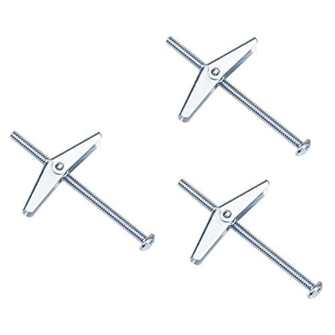 Sutemribor 1/8X2-Inch Toggle Bolt and Wing Nut for Hanging Heavy Items on Drywall, 50 Pack