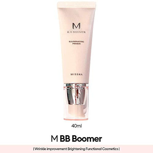 MISSHA M BB Boomer 40ml- Boost the adherence and wear of foundation that improves skin tone with dewy finish and healthy glow all while providing skincare benefits