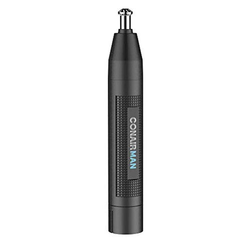 ConairMan Ear and Nose Hair Trimmer for Men, Cordless Lithium-Powered Trimmer, Patent 360 Bevel Blade for No Pull, No Snag Trimming Experience