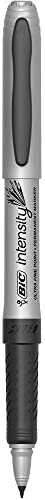 BIC Intensity Permanent Markers, Ultra Fine Point, Black, 12-Count (packaging may vary)