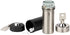 Ezy Dose Pill Box and Medicine, Vitamin Container, Safe for Money & Travel Items, Stainless Steel, 2 Keys with Lock