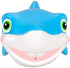 Cocomelon Official Bath Squirters, Featuring JJ Character Toy (4” Tall) and 2 Sharks (4” Wide), Bath Time Fun Playset - Character Toys for Babies, Toddlers, and Kids