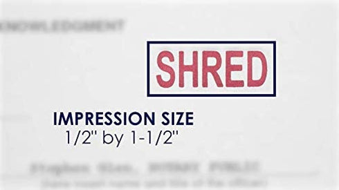 Shred Stamp – MasterMark Premium Pre-Inked Office Stamp
