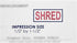 Shred Stamp – MasterMark Premium Pre-Inked Office Stamp