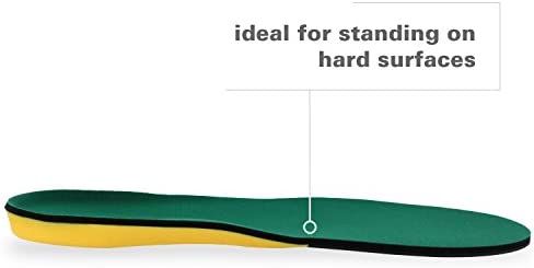 Spenco Polysorb Heavy Duty Maximum All Day Comfort and Support Shoe Insole,Gold Women's 9-10.5/Men's 8-9.5