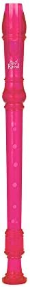 Ravel EM570PK Transparent Recorder with Cleaning Rod and Bag, Pink