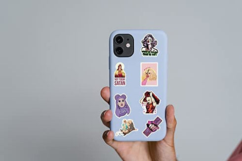 50Pcs RuPaul's Drag Race Stickers Tv Show Stickers Pack, Drag Funny Aesthetic Vinyl Waterproof Stickers for Water Bottles,Laptop,Skateboard,Phone,Computer,Bumper,Car Decals ?Gift for Adults LGBTQ…