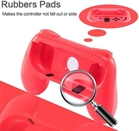 3 in 1 Joy-Con Controller Comfort Grip Kit Compatible with Switch/Switch OLED Joy-Con with 4 Thumb Grip Caps