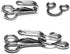 Bra Hooks,102 Set Hook and Eye Latch for Clothing,Strong Metal Bra Hooks Eyes Black and Silver, 3 Sizes