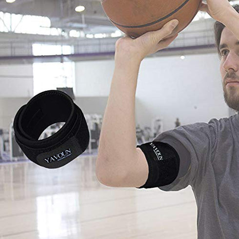 YAVOUN Bicep ? Tricep Compression Sleeve/Wrap - Tricep Tendonitis, Bicep Tendonitis - Pain Relief for Bicep and Tricep Muscle Strains, Compression Arm Support fit 14.3-18.3 inch bicep(XL-XXL)