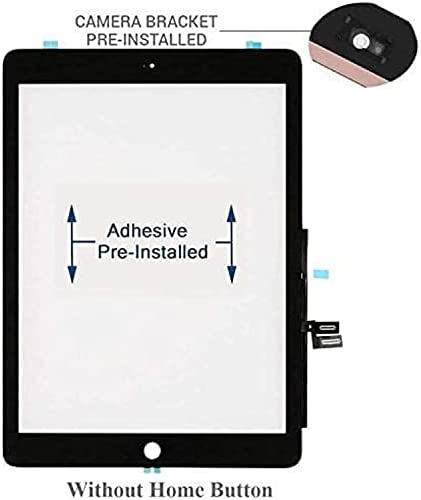for iPad 7 7th/8 8th Gen Screen Replacement Digitizer 2019/2020 10.2",T Phael for 7th 8th Generation A2197 A2198 A2200 A2270 A2428 A2429 A2430 Without Button + Video Tips(Black)