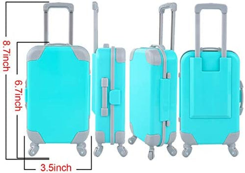 18 Inch Doll Clothes and Accessories Boy Doll Travel Suitcase Set for 18 inch Boy Dolls