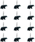 Black Bear Lodge Shower Curtain Hooks Set of 12 Black Bear Lodge Shower Curtain Rins Set of 12