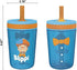 Zak Designs 15oz Blippi Kelso Tumbler Set, BPA-Free Leak-Proof Screw-On Lid with Straw Made of Durable Plastic and Silicone, Perfect Bundle for Kids, 2 Count (Pack of 1)