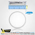 Pack of 4-20/10 oz White Replacement Rubber Lid Ring, 3.3 Inch Diameter - Gasket Seals, Lid for Insulated Stainless Steel Tumblers, Cups Vacuum Effect, fit on Renowned Brands - White