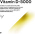 Thorne Vitamin D-5000 - Vitamin D3 Supplement - 5,000 IU - Support Healthy Bones, Teeth, Muscles, Cardiovascular, and Immune Function - NSF Certified for Sport - Dairy-Free, Soy-Free - 60 Capsules