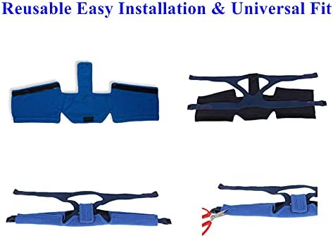 CPAP Neck Pads Headgear Strap Covers - for Most CPAP Full Face & Nasal Mask Headgear Straps Comfortbale Breathable