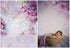 Laeacco Floral Background 5x7ft Oil Painting Watercolor Drawing Wall Flowers Photography Background Light Purple Blooming Spring Cherry Blossoms Abstract Photo Studio Backdrop Bokeh Children Photos