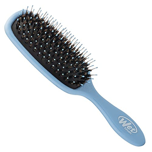 Wet Brush Shine Enhancer Paddle Brush, Sky - Hair Detangler Brush with Ultra Soft Bristles, Infused With Natural Argan Oil, Shiny Detangle & Smooth Hair, Wet or Dry, For All Hair Types
