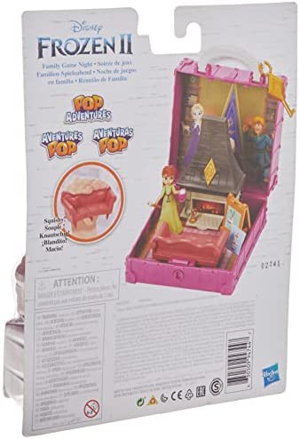 Disney Frozen 2 Pop Adventures Family Game Night Pop-Up Playset with Handle, Including Anna Doll, Toy Inspired 2