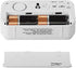 Timegyro Digital Alarm Clock, Battery Operated Desk Clock with 1.2" Large Display for Bedroom, Heavy Sleepers(White)
