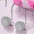 Creative Scents Grey Shower Curtain Hooks Decorative - Set of 12 Shower Curtain Rings for Bathroom Shower Rod - Decorative Shower Hooks for Shower Curtain for Any Bathroom Decor