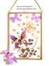 48pcs Purple Butterflies Wall Decoration, 3D Butterflies Wall Stickers for Girl Bedroom, Removable Butterflies Decor