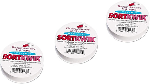 Lee Sortkwik Fingertip Moisteners, 1 3/4 oz, Pink, 3 Pack (10134)