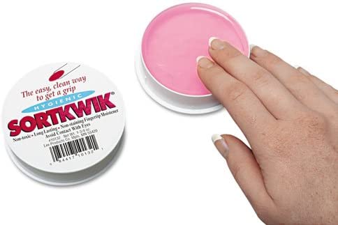 Lee Sortkwik Fingertip Moisteners, 1 3/4 oz, Pink, 3 Pack (10134)
